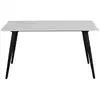Image de Table rectangulaire en céramique l140 6 personnes blanc