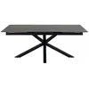 Image de Table à manger rectangulaire 6 personnes 200x240cm noir