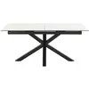 Image de Table rectangulaire extensible en céramique l168/210 blanc marbre