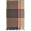 Image de Plaid en coton 170 x 130 cm brun café