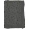 Image de Plaid en coton 170 x 130cm gris