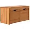 Image de Banc avec 2 cubes de rangement en hêtre massif
