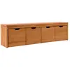 Image de Banc avec 4 cubes de rangement en hêtre massif
