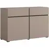 Image de Buffet 2 portes 2 tiroirs panneaux stratifiés marron