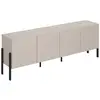 Image de Meuble tv 4 portes 200 cm panneaux mélaminés beige