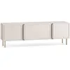 Image de Meuble tv 2 portes, beige cachemire, 160 cm