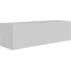 Image de Meuble tv mural 1 porte, blanc, 100 cm
