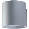 Image de Applique cylindrique en aluminium, gris L: 10cm