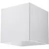 Image de Applique carrée en aluminium, blanc L: 10cm