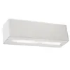Image de Applique rectangle en céramique, blanc L: 32,5cm