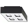 Image de Plafonnier Acier Noir/Blanc GU10 4 Mono