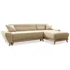 Image de Canapé d'angle 4pl convertible, beige
