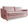 Image de Canapé convertible slim, rose poudré