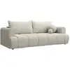 Image de Canapé convertible 3 places en tissu chenille gris-beige