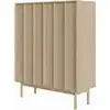Image de Buffet haute 2 portes en aspect chêne 100 cm