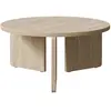 Image de Table basse ronde aspect bois clair 85 cm
