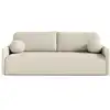 Image de Canapé convertible 3 places en bouclette beige