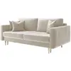 Image de Canapé convertible 3 places en velours beige