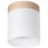 Image de Plafonnier Bois Blanc/Bois Naturel GU10 1 Rif