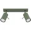 Image de Plafonnier Acier Vert Olive GU10 2 Ring
