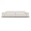 Image de Canapé 4 places en tissu structuré beige clair