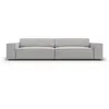 Image de Canapé 4 places en tissu structuré gris clair