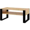 Image de Table basse 110 cm stratifiés beige et noir