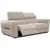 Image de Canapé 3 places avec une relax électrique cote gauche tissu beige