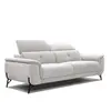 Image de Canapé droit 3 places XXL tissu beige clair