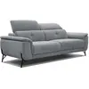 Image de Canapé droit 3 places xxl tissu gris