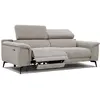 Image de Canapé 3 places avec 1 fonction relax et appuie-tête réglables, beige