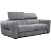 Image de Canapé droit XXL 3 places tissu gris moyen