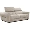 Image de Canapé droit XXL 3 places tissu beige