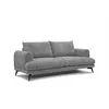 Image de Canapé droit 3 places tissu gris