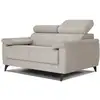 Image de Canapé droit 2 places tissu beige