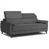 Image de Canapé droit 3 places xxl tissu gris foncé