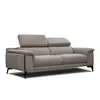 Image de Canapé XXL droit 3 places tissu taupe