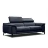Image de Canapé xxl droit 3 places tissu bleu foncé