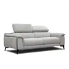 Image de Canapé xxl droit 3 places tissu gris clair