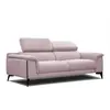 Image de Canapé xxl droit 3 places tissu rosé