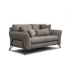 Image de Canapé droit 2 places tissu taupe