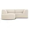 Image de Canapé D'Angle Gauche 3 places en Velours Beige
