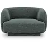 Image de Fauteuils en tissu chenille pétrole