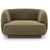 Image de Fauteuils en tissu velours vert