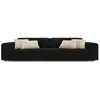Image de Canapé 4 places en tissu velours noir