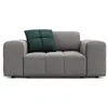 Image de Fauteuil en tissu velours gris clair