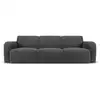 Image de Canapé 3 places en tissu bouclé gris foncé