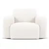 Image de Fauteuil en tissu bouclé blanc