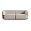 Image de Canapé modulable 2 places en velours beige