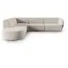 Image de Canapé d'angle gauche modulable 5 places en velours beige
